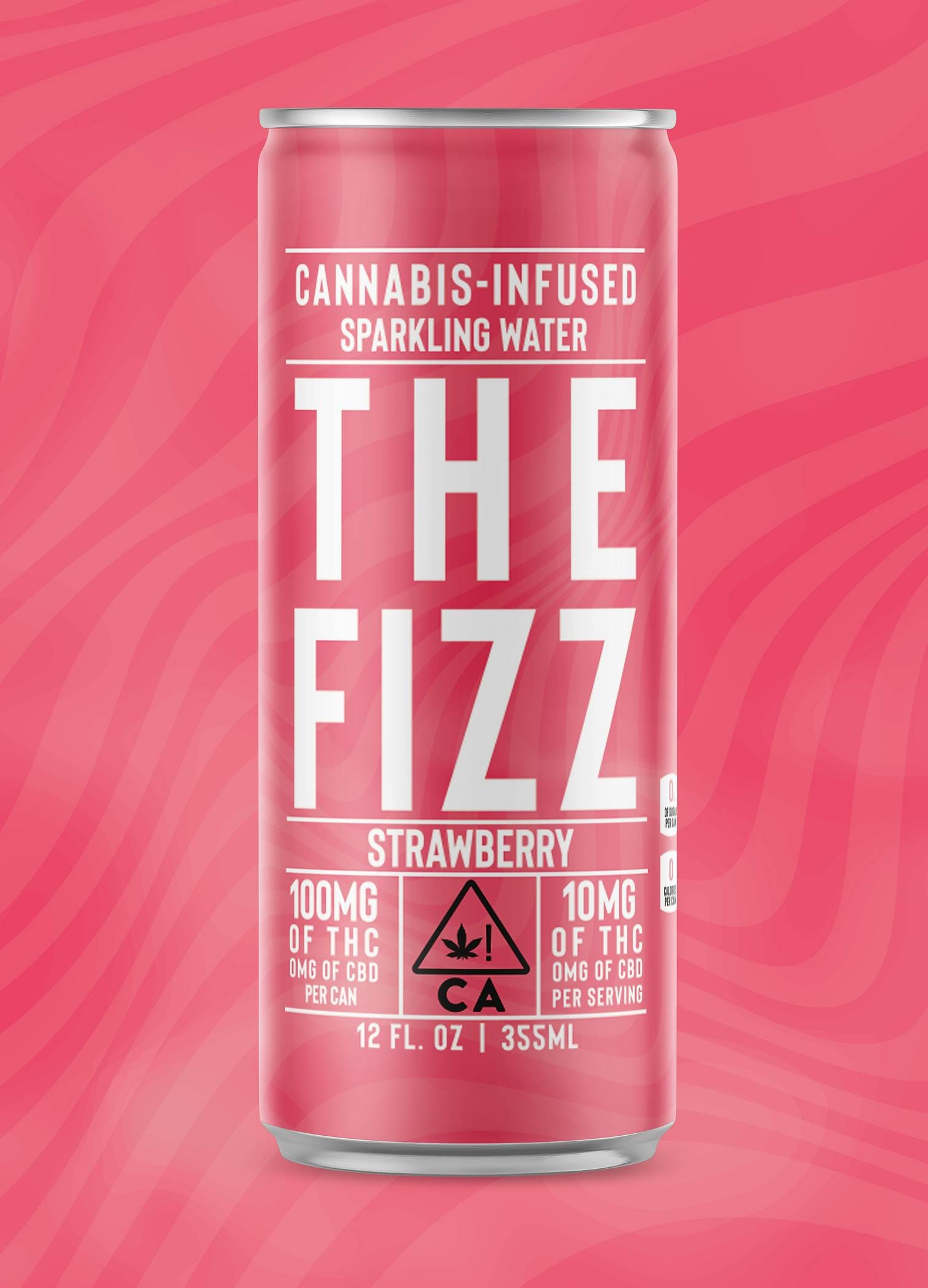 Strawberry Sparkling Water 100mg 12oz.