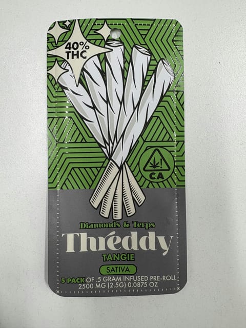 Tangie | 2.5g | .5g x 5 Infused Preroll Pack