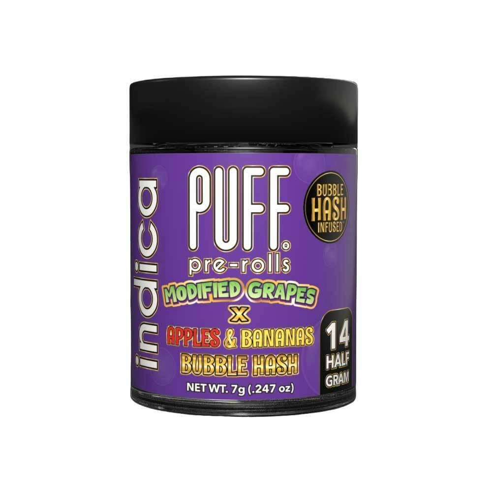 Modified Grape x Apple & Banana 7g Hash-Infused Preroll 14 Pack