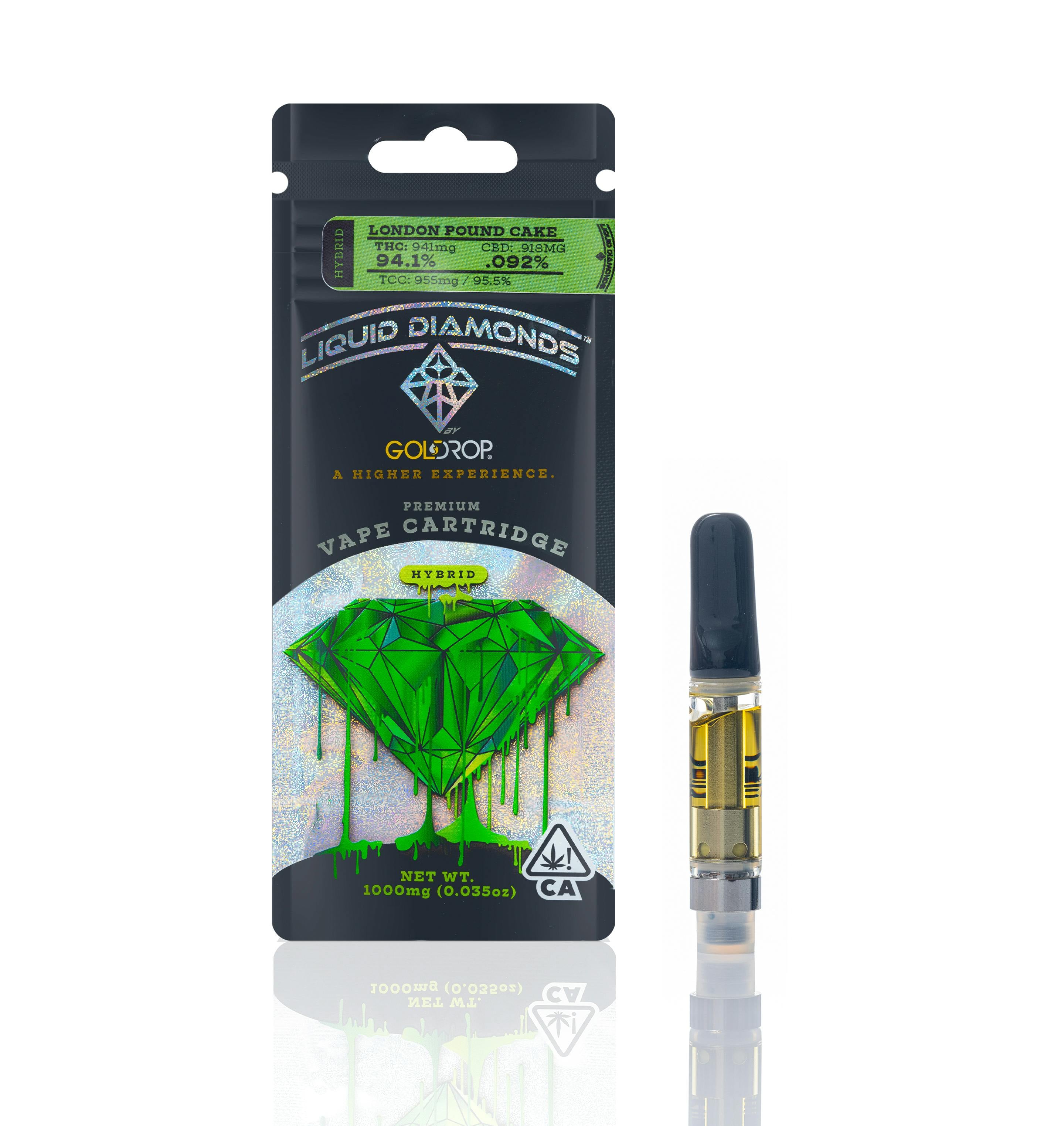 London Pound Cake 1g Liquid Diamond Cartridge