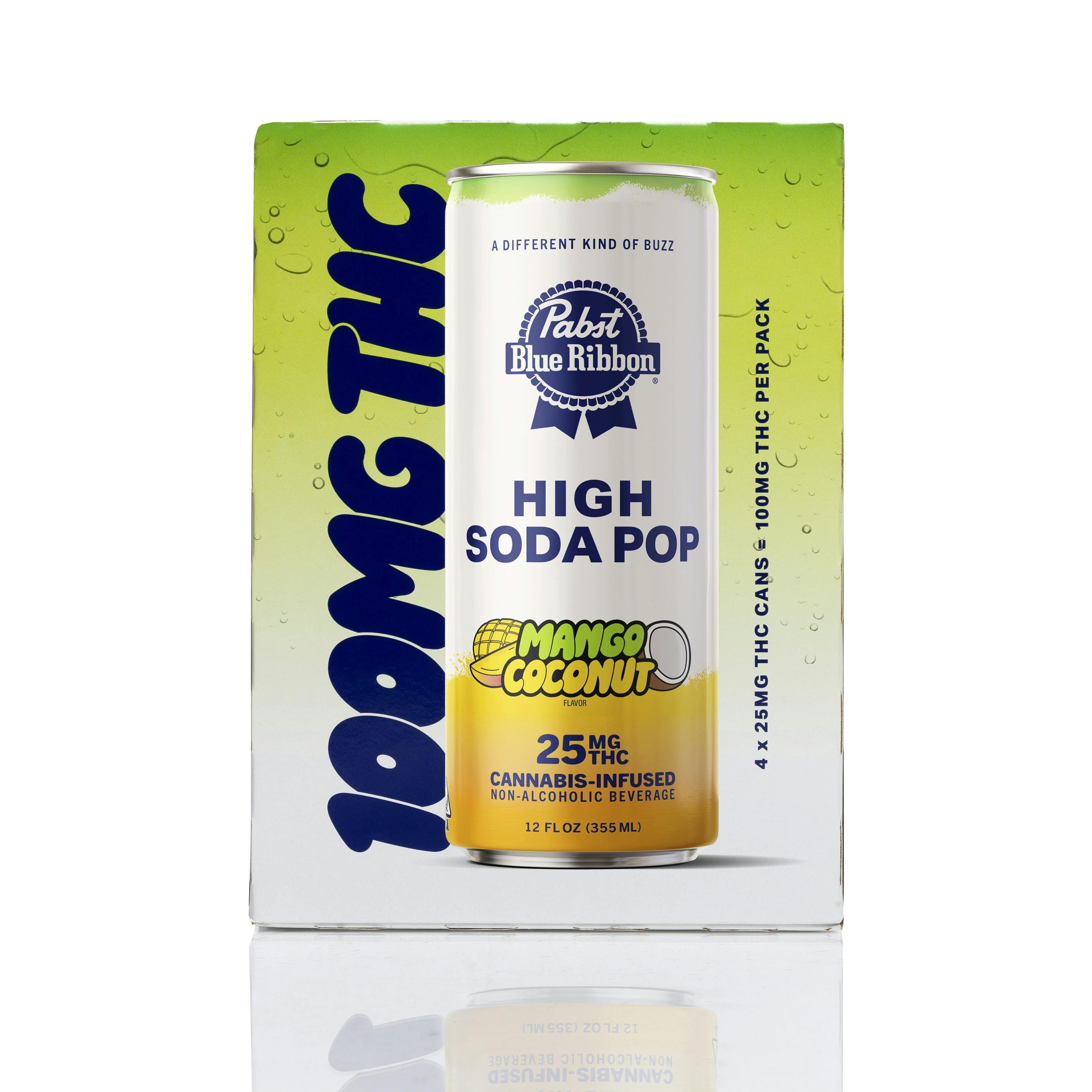 PBR Mango Coconut 25mg Soda 4 Pack