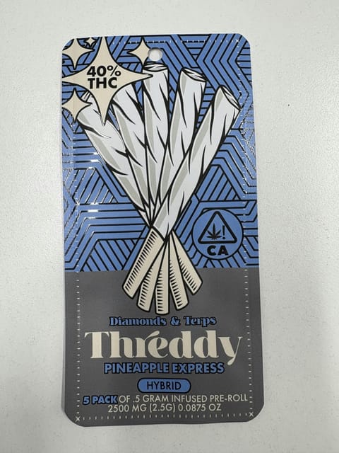 Pineapple Express | 2.5g | .5g x 5 Infused Preroll Pack