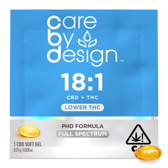 18:1 Full Spectrum CBD Soft Gels 0.6mg THC | 1ct