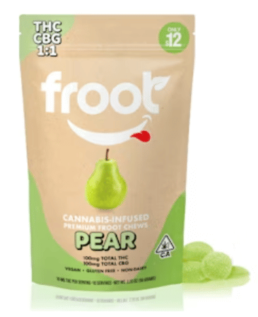 Pear  | 100mg 1:1 THC:CBG  Gummies