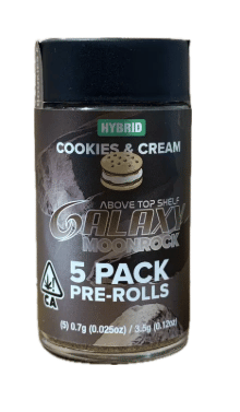 Cookies & Creme | 3.5g | .7g x 5 Moonrock Infused Preroll Pack