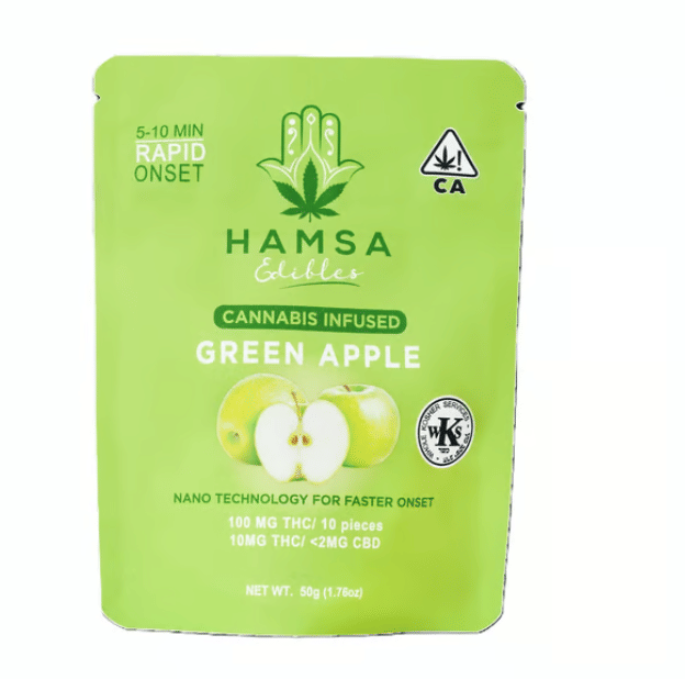 Hamsa - Green Apple | 10pk Gummies | West Hollywood Dispensary