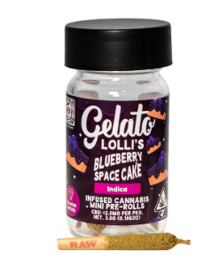 Blueberry Space Cake | 3g | .6g x 5 Diamond Infused Preroll Pack