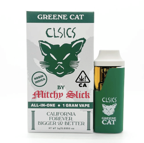 CLSICS Rosin & Rosin Infused Pre Rolls - Greene Cat | 1g Live Rosin AIO |  West Hollywood Dispensary