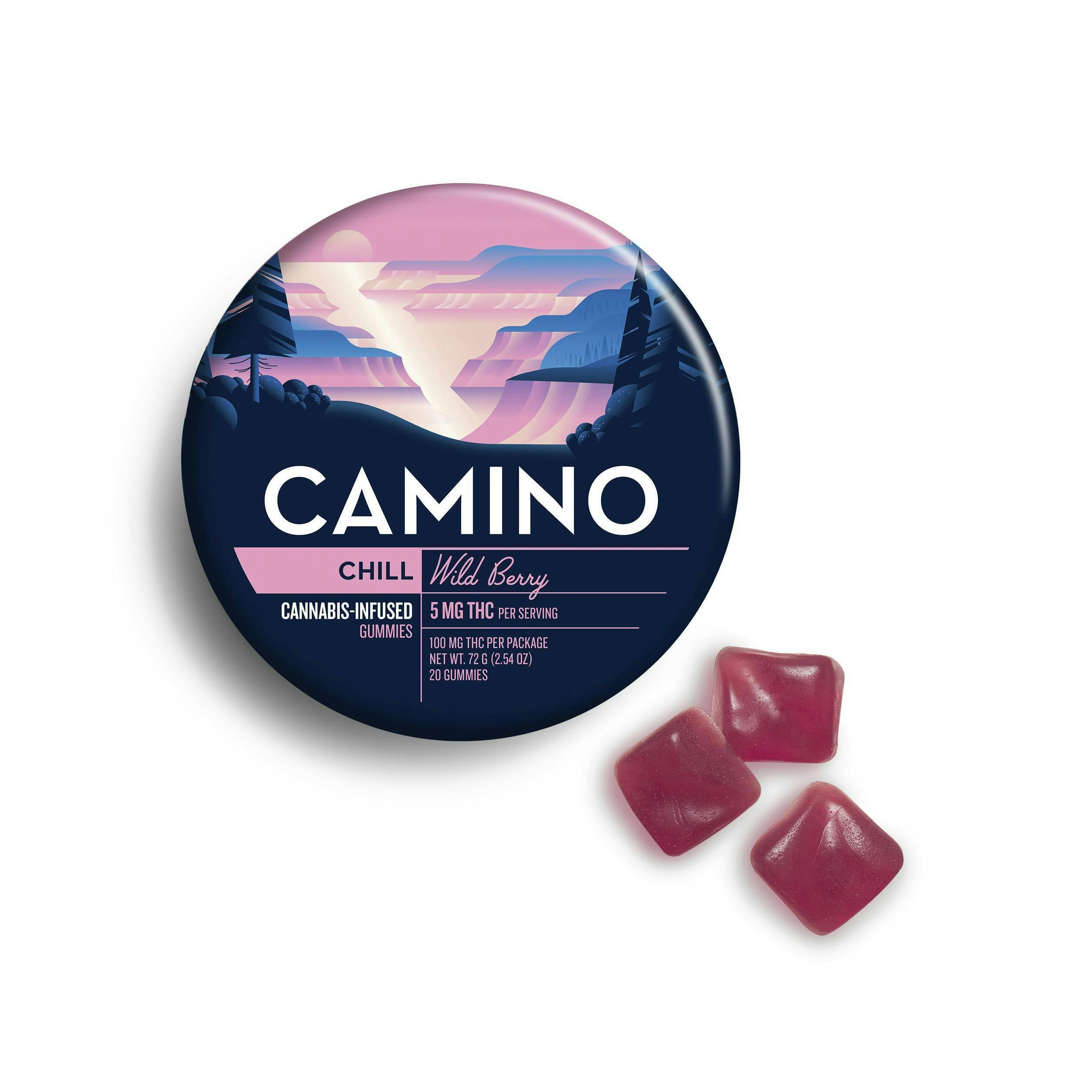 Camino Chill Wild Berry Gummies 100mg