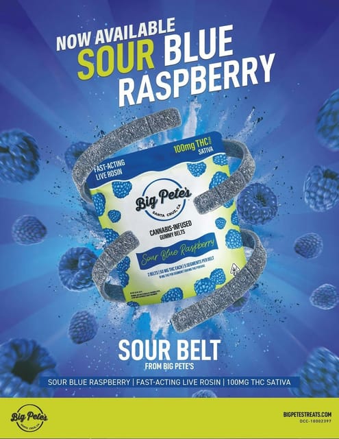 Sour Blue Raspberry | 100mg Rosin Belts