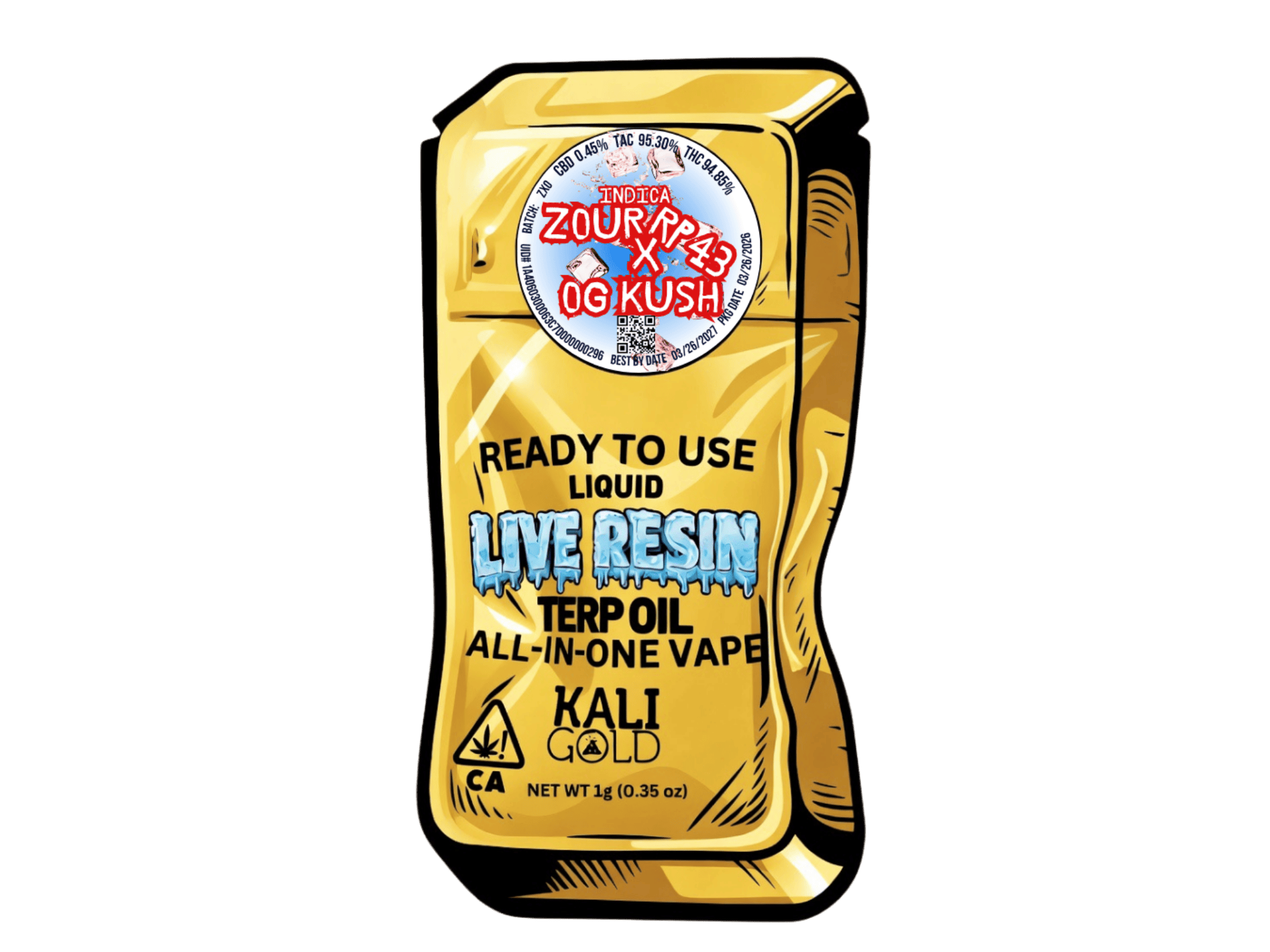 Zour RP43 x OG Kush | 1g LR AIO