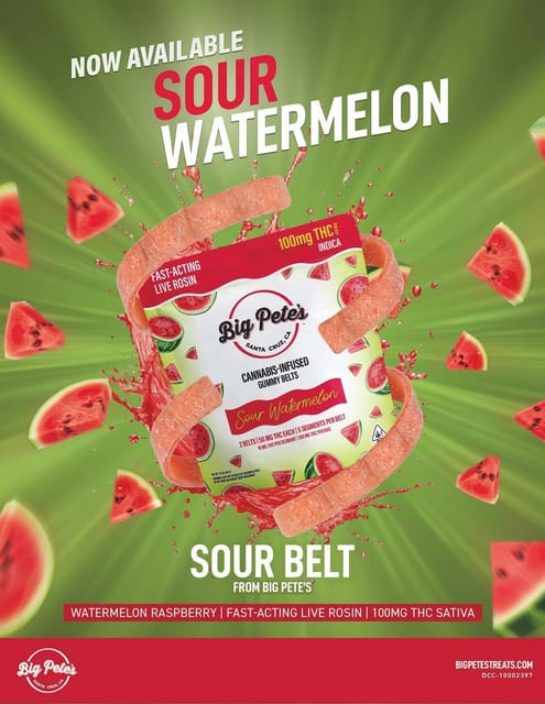 Sour Watermelon | 100mg Rosin Gummy Belts