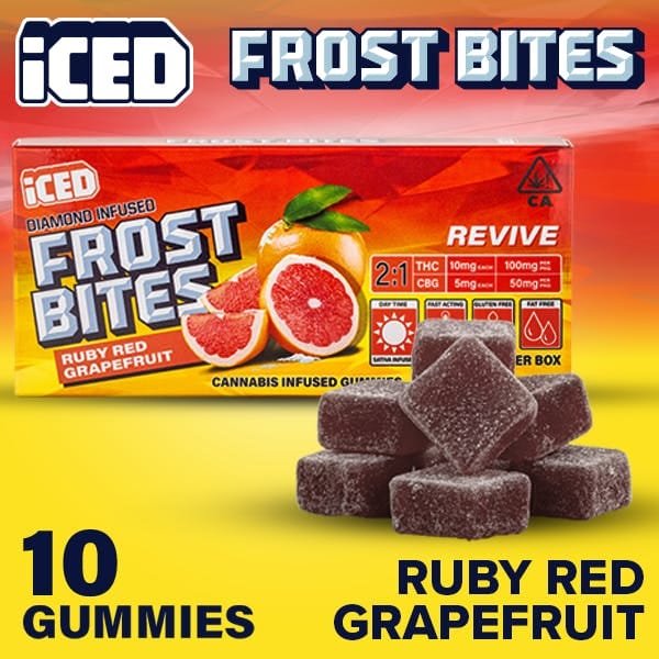 Ruby Red Grapefruit 2:1 THC:CBG 10 Pack Gummies