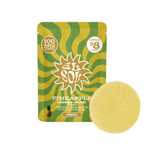 El Sol: Pineapple - 100mg Single Gummy