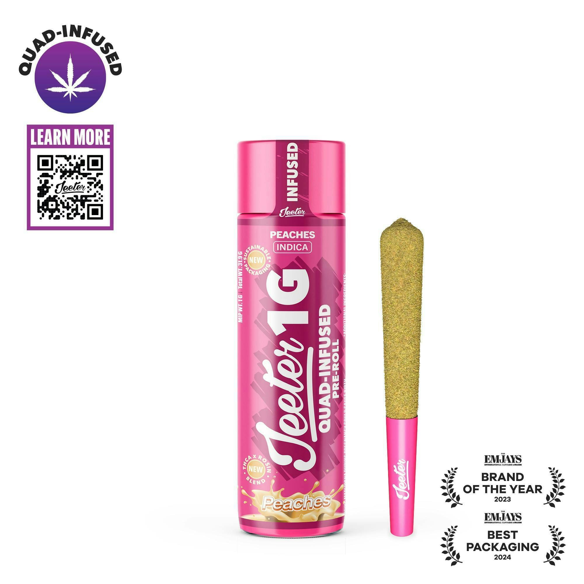 Peaches | 1g Infused Pre-Roll
