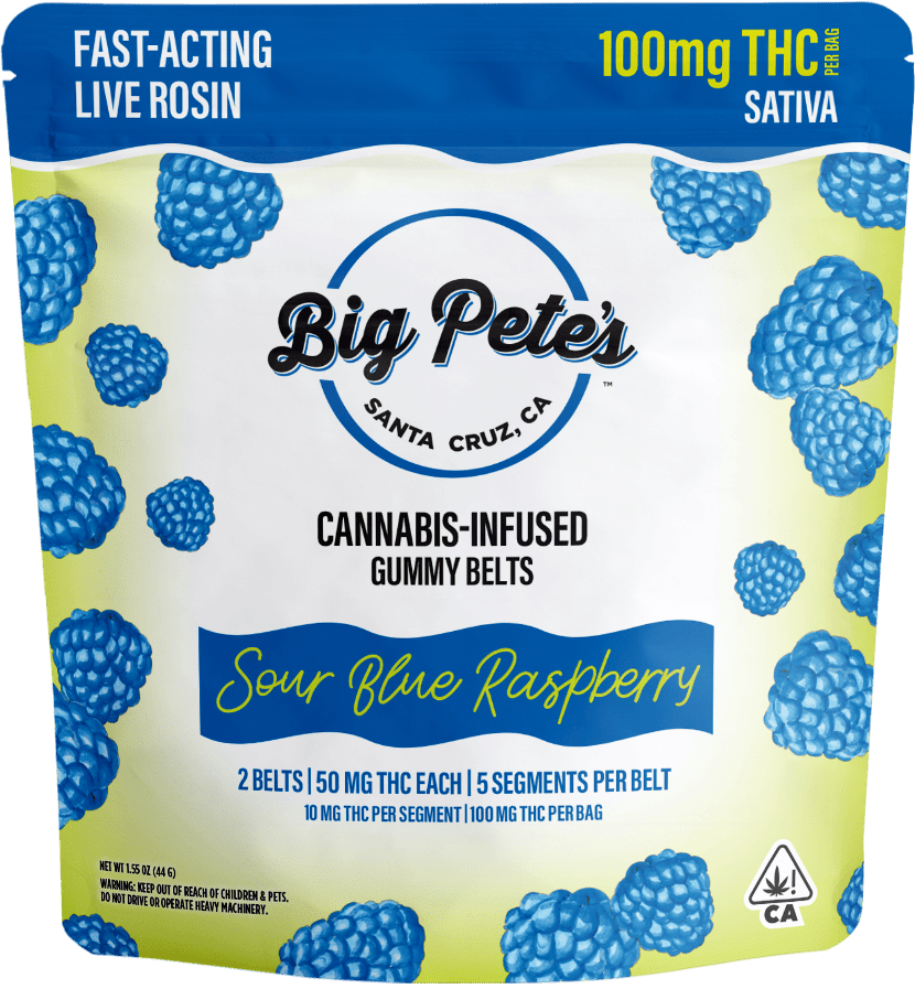 Sour Blue Raspberry | 100mg Rosin Gummy Belts