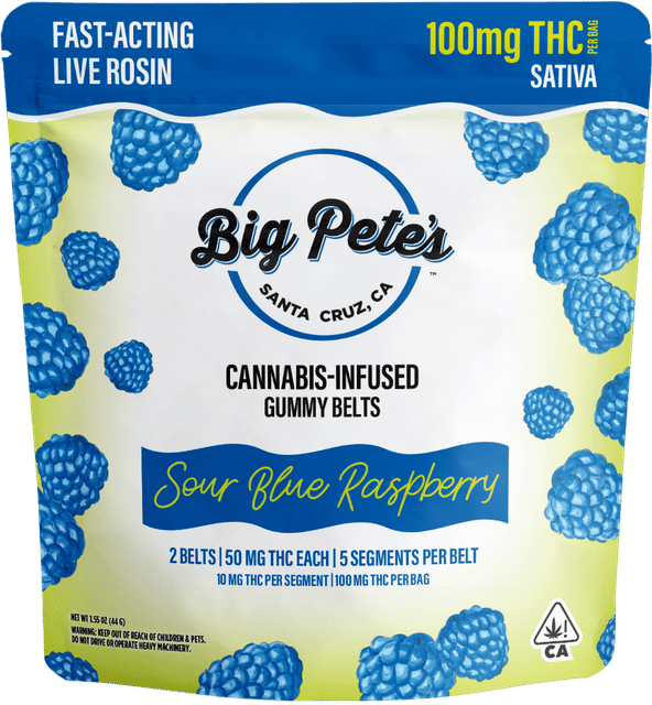 Sour Blue Raspberry | 100mg Rosin Gummy Belts