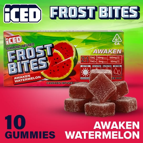 Awaken Watermelon 2:1 THC:THCV Gummies 10 Pack