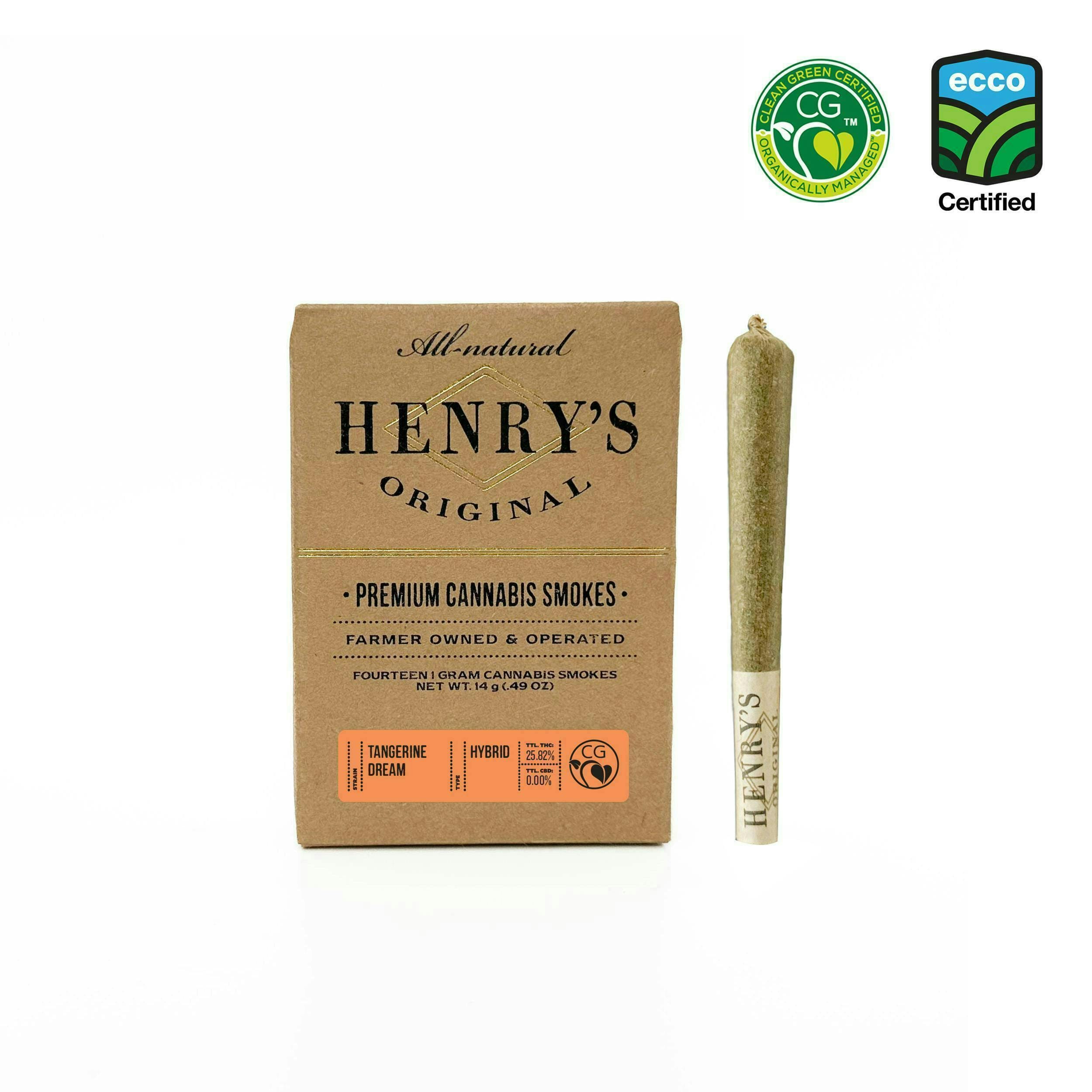Tangerine Dream 14 Pack 1g Preroll Pack