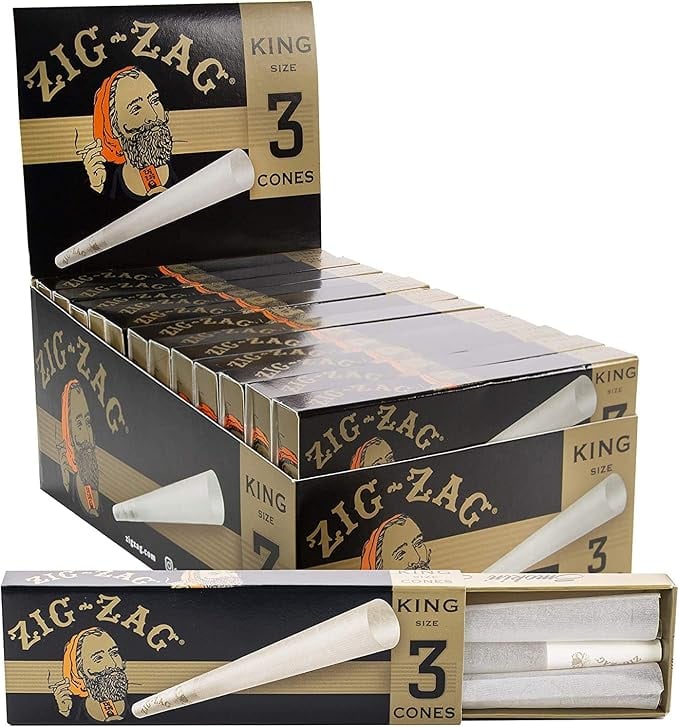 zig zag: Pre Rolled King Cones