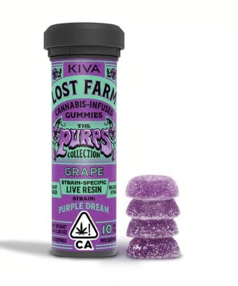 Grape Gummies w/ Purple Dream’ Live Resin 100mg