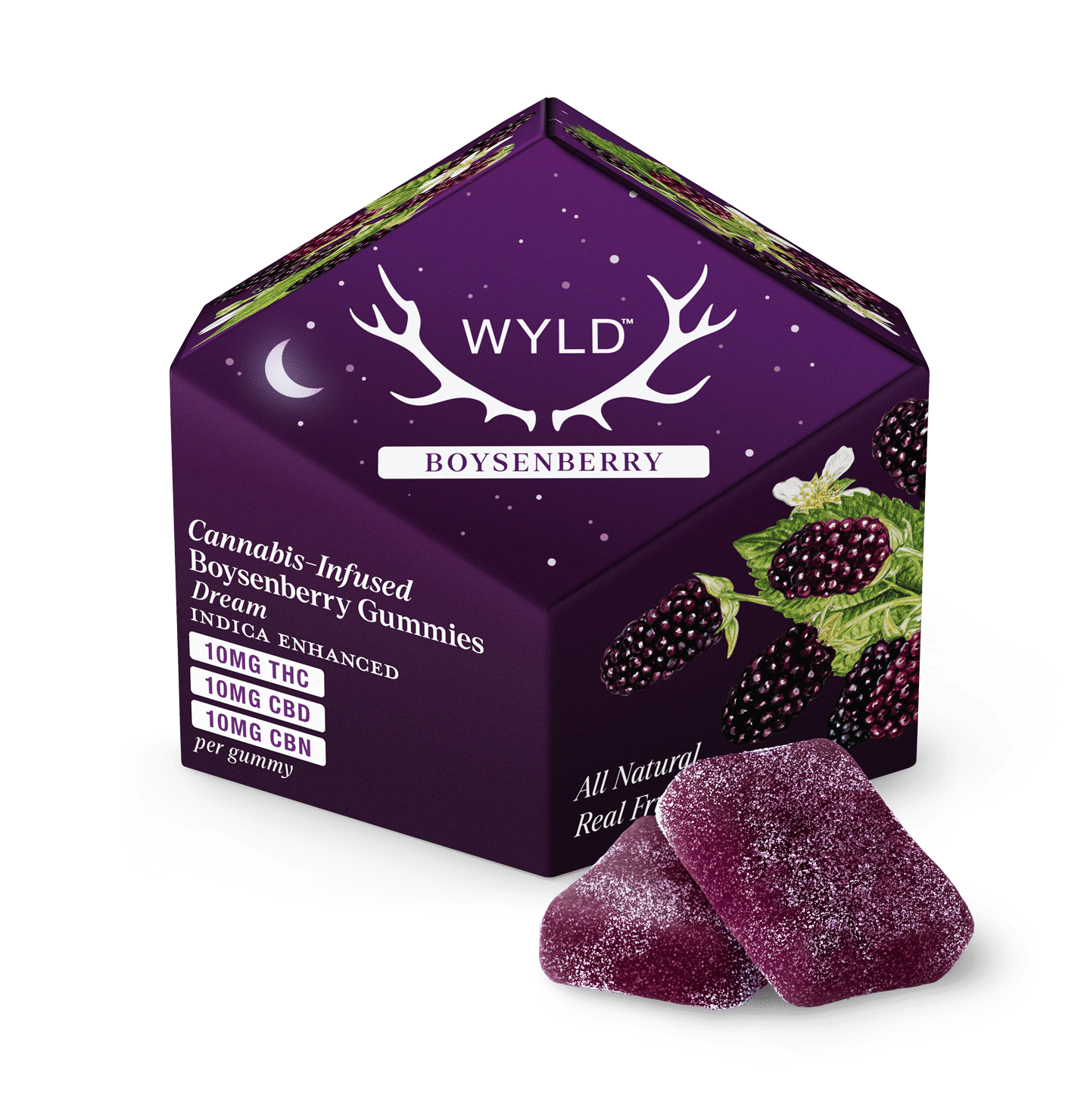 Boysenberry 1:1:1 THC:CBD:CBN Gummies