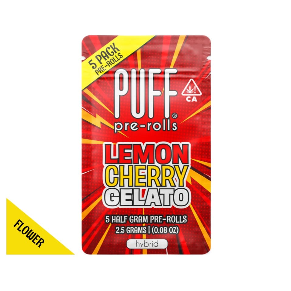 Lemon Cherry Gelato 2.5g Preroll 5 Pack