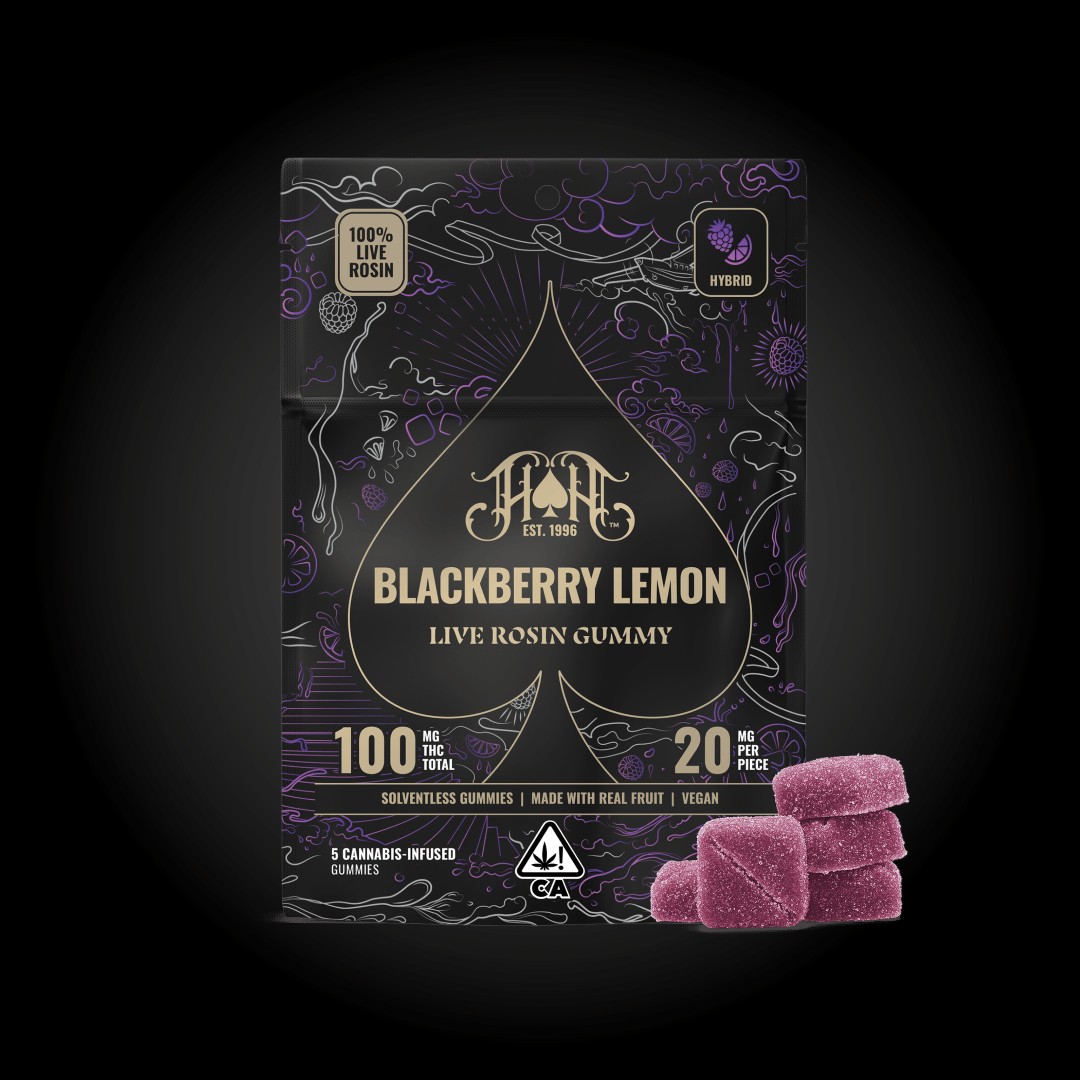 Blackberry Lemon Live Rosin 100mg Gummies