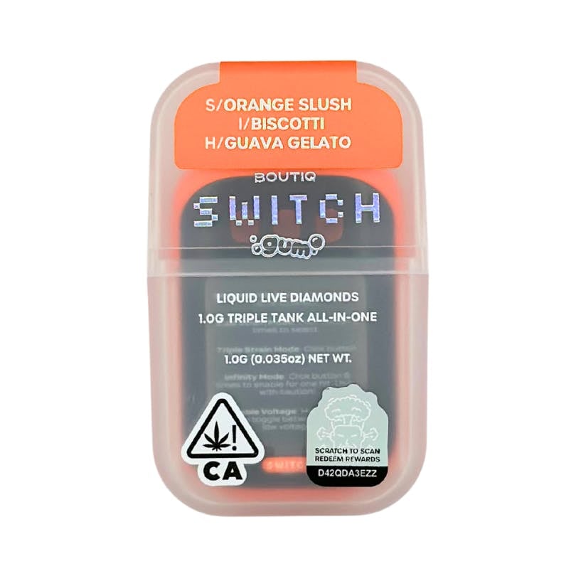 Orange Slush x Biscotti x Guava Gelato Triple Chamber 1g Disposable