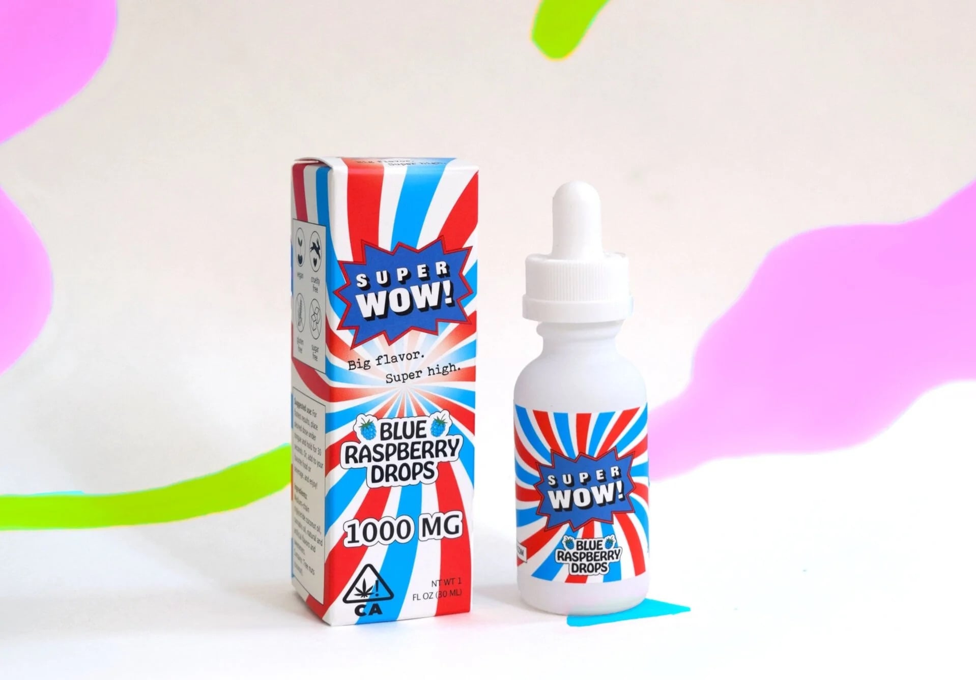 Blue Raspberry Drops 1000mg