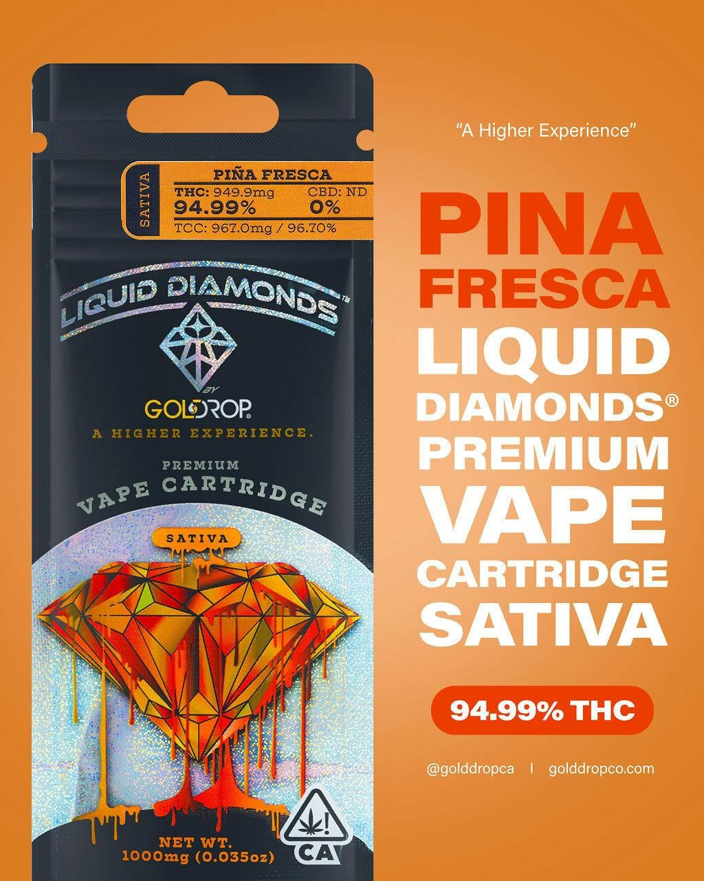 Pina Acai 1g Liquid Diamond Cartridge